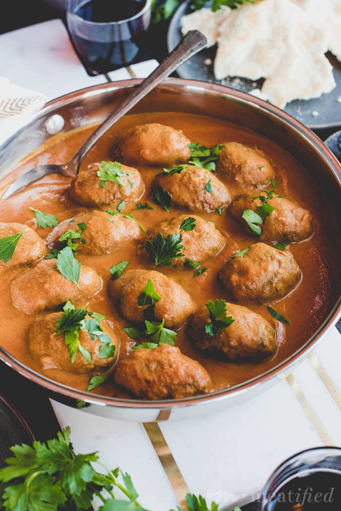 A nightshade free take on the classic soutzoukakia, these Baked Greek Meatballs from https://meatified.com are perfect for the weekend or general comfort food vibes.