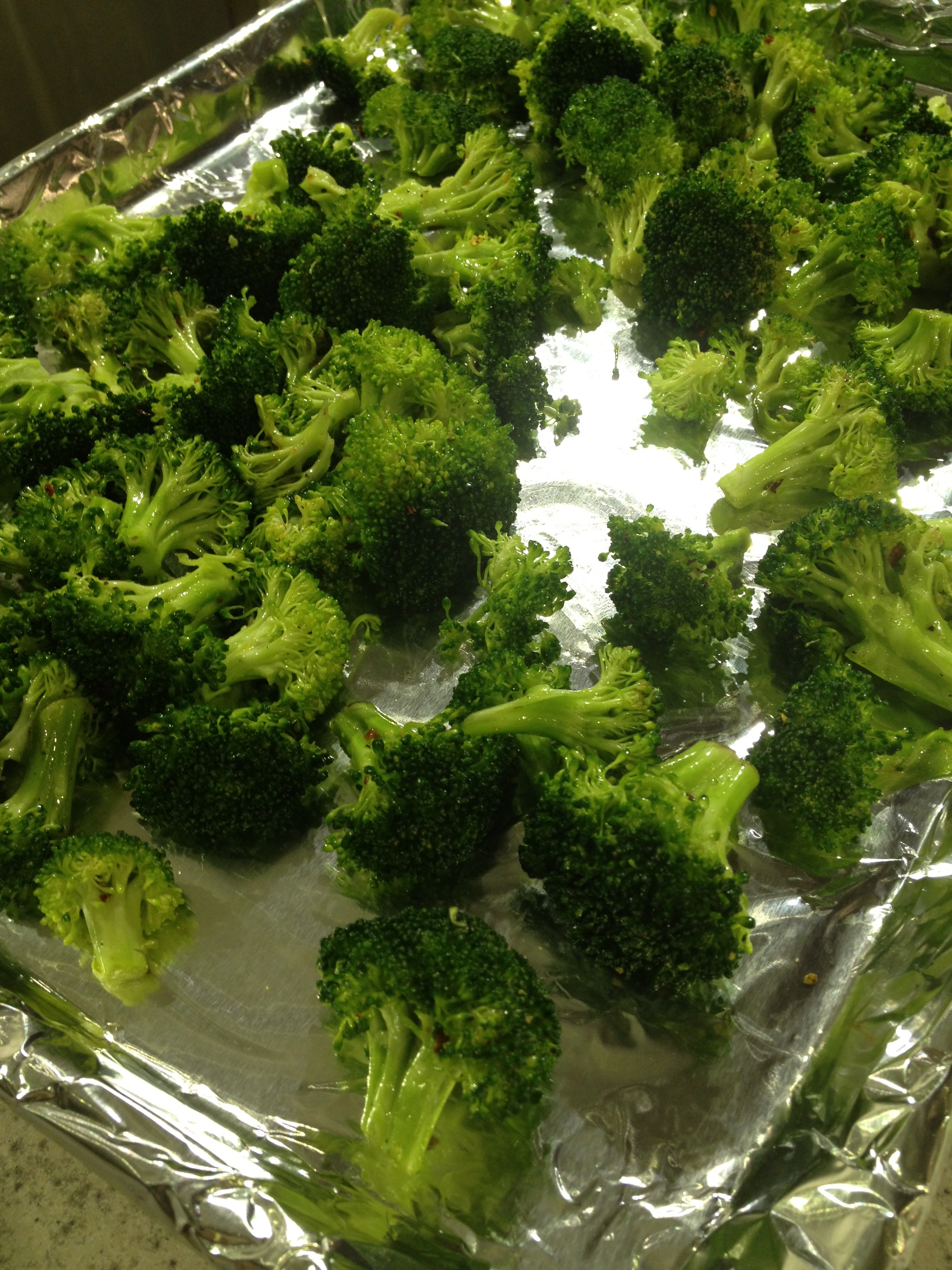 Broccoli before roasting