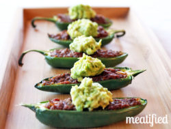 Chili Pepper Poppers with Smashed Avocado from http://meatified.com #paleo #whole30 #glutenfree