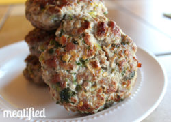 Cilantro & Green Onion Pork Burgers from http://meatified.com #paleo #whole30 #breakfast #burger