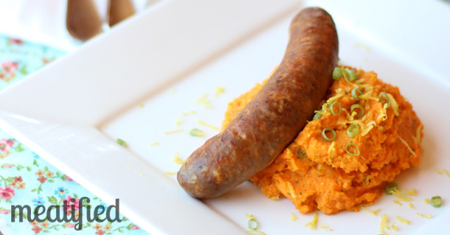Parsnip Carrot Mash with Lemon Zest & Thyme from http://meatified.com #paleo #glutenfree #whole30