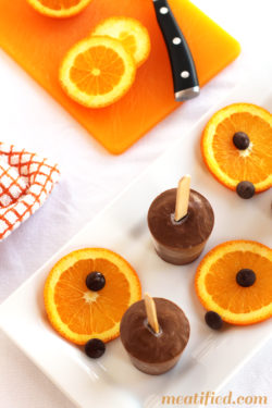 Chocolate Orange Fudge Pops