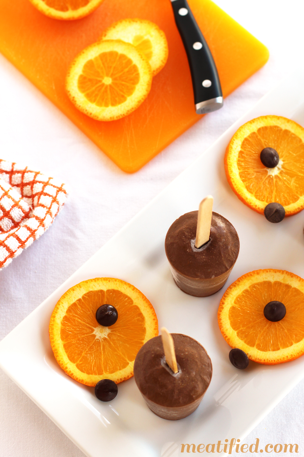 Chocolate Orange Fudge Pops from http://meatified.com #paleo #gelatin #glutenfree #popsicle #fudgepop