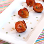 Maple Glazed Apricots with Salami & Thyme