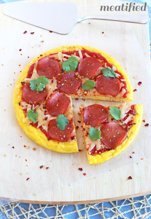 Breakfast Pizza Frittata from http://meatified.com #primal #breakfast #brunch #pizza #frittata