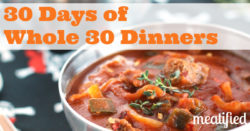 30 Days Whole 30 Dinners