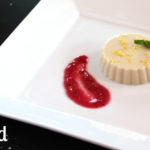 Paleo White Chocolate Mousse with Lemon Zest and Cranberry-Apple Compote from http://meatified.com