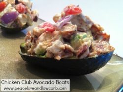 Chicken Club Avocado Boats