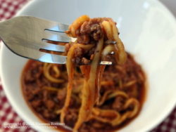 "Spaghetti" with Meat Sauce
