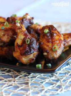 Paleo Glazed Chicken Wings from http://meatified.com. This glaze is fruit based, which means there are no added sweeteners! #paleo #whole30 #autoimmunepaleo #aip #wings #gamefood
