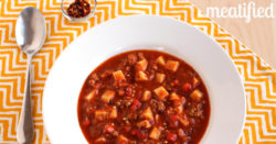 Hot Italian Sausage Soup from http://meatified.com #paleo #whole30