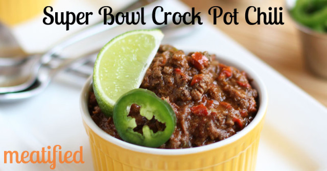 Super Bowl Crock Pot Chili from http://meatified.com #paleo #glutenfree #whole30