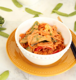 Thai Red Coconut Curry with Sweet Potato Noodles