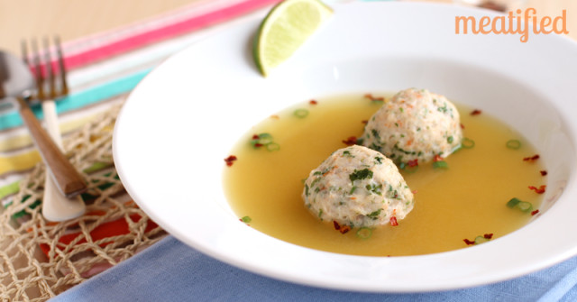 Broth Simmered Shrimp Dumplings from http://meatified.com #paleo #whole30 #glutenfree #aip #autoimmunepaleo