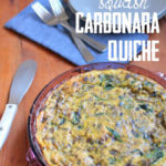 Carbonara Quiche with Spaghetti Squash Base