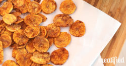 Lemon Garlic Plantain Chips from http://meatified.com #paleo #autoimmunepaleo