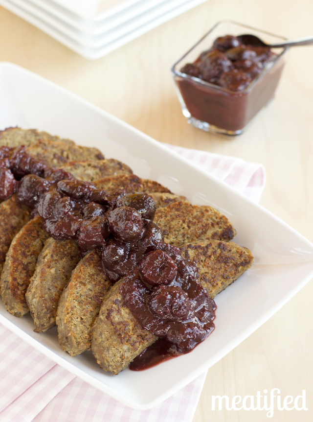 Behind The Book: Slow Cooker Breakfast Meatloaf with Cherry Sauce from http://meatified.com