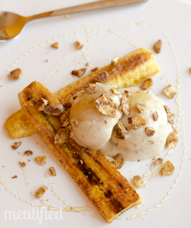 Behind The Book: Caramelized Plantain Sundae from http://meatified.com