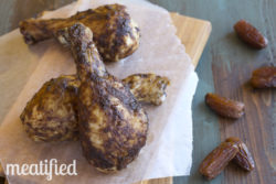 Gingered Balsamic and Date Glazed Chicken Legs - a recipe from Paleo Takes 5 or Fewer at http://meatified.com #paleo