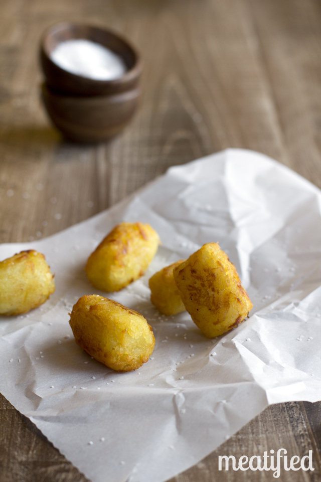 Sweet Potato Tater Tots from The Frugal Paleo Cookbook #paleo #frugalpaleo #glutenfree #aip