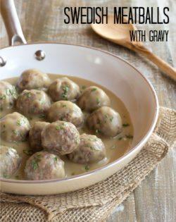 Swedish Meatballs with Gravy