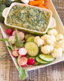 Creamy Artichoke Dip with Spinach from Nourish: The Paleo Healing Cookbook. This recipe is AIP, Whole30 friendly and coconut free, too. Nourish is now ready for pre-order and releases 03/24/15, with a foreword by Sarah Ballantyne, PHD, NYT Bestselling Author of The Paleo Approach! Get ready for over 120 delicious #AIP elimination phase recipes that your whole family will love, most of which are #whole30 friendly and #coconutfree, too! #paleo #autoimmunepaleo