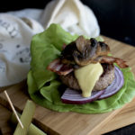 Bacon Mushroom Dairy Free Cheeseburgers from http://meatified.