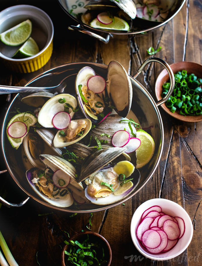 Thai Clams in a Coconut, Ginger & Lime Broth from http://meatified.com. Dairy free, paleo, Whole30 and AIP friendly!