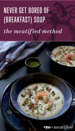 Never get bored of (breakfast) soup again! Let http://meatified.com show you the simplest way to jazz up your AIP and allergy friendly meals.