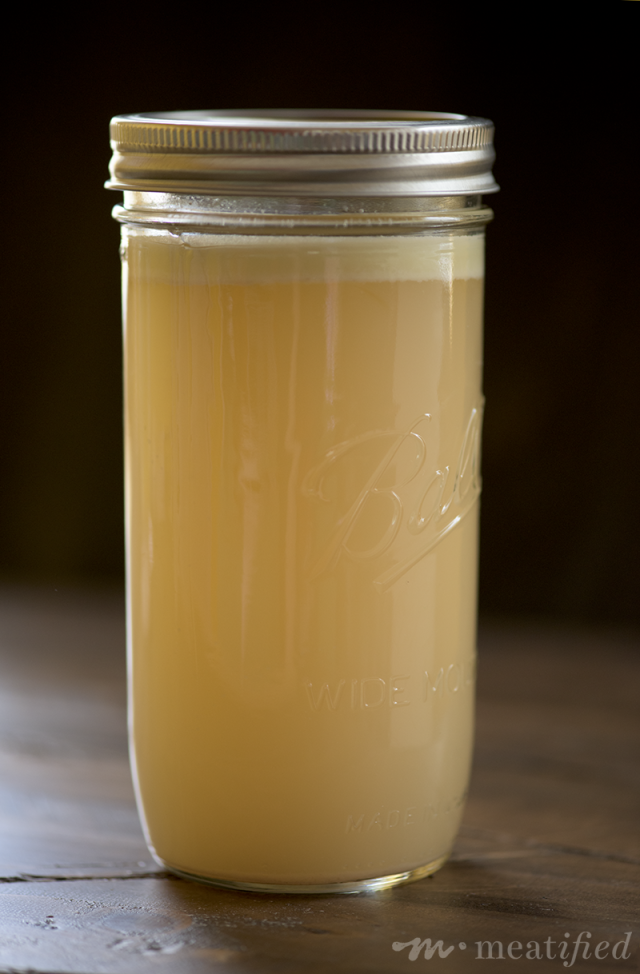The Easiest Instant Pot Chicken Broth from http://meatified.com - plus how to reuse broth bones.