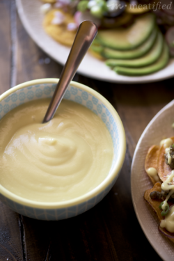 This rich, creamy AIP Cheese Sauce from http://meatified.com is dairy and coconut free! Use it to jazz up roasted veggies or drizzle it over nachos, burgers, taco salads and more.