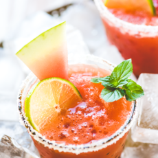 Watermelon Agua Fresca with Mint, Ginger & Lime