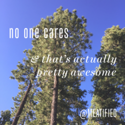 No one cares; and why that's actually pretty awesome: autoimmunity, the hustle and self care from http://meatified.comm