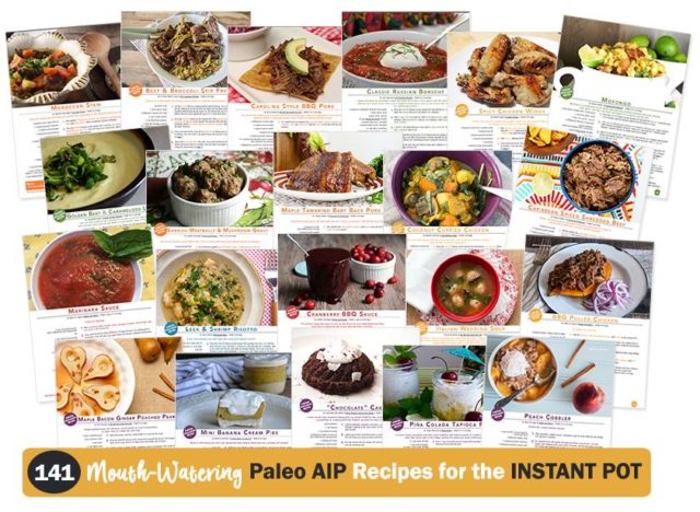 The Paleo AIP Instant Pot Cookbook is the answer to all of your "I need something AIP AND delicious to eat, as soon as possible!" situations. Brought to you by your favorite 37 AIP bloggers, it's packed with over 140 recipes including broths, sauces, condiments, vegetables, poultry, meat, seafood, offal, desserts, and more! Snag your copy today and start cooking your way through your new favorite recipes!