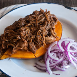 BBQ Pulled Chicken from The Paleo AIP Instant Pot Cookbook.