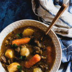 Throw together this Instant Pot Beef Stew from http://meatified.com for an easy, weeknight meal that's a happy-tummy, comfort-food bowl of goodness!