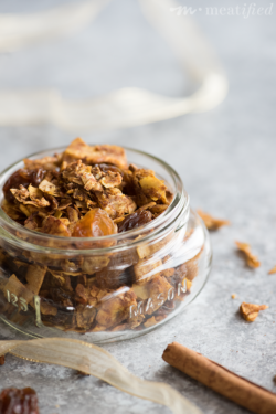 This AIP allergy friendly pumpkin spice granola from http://meatified.com has all the flavors of Fall and is grain, nut & seed free! Eat it with coconut milk or just by the handful.