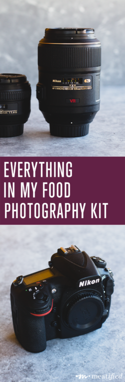 Wondering about what I use to shoot my food photos for http://meatified.com? Here's all of my food photography kit & recommendations in one place!