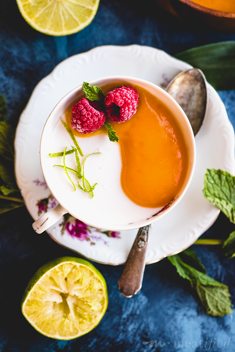 Simple, decadent and beyond delicious, this dairy free Coconut Mango Panna Cotta from https://meatified.com will be your summer go-to dessert. Bonus, it can be added sugar free, too.