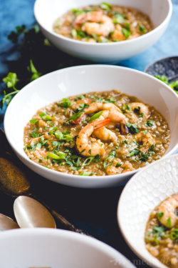 This nightshade free shrimp etouffee from https://meatified.com is the ultimate comfort food dish even though it's grain and dairy free. Serve it over rice or cauliflower rice, or enjoy a bowl on its own as a simple & hearty one pot dinner.