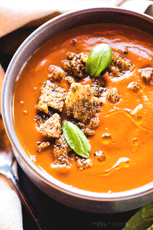 If you can't tolerate nightshades but crave a bowl of classic tomato soup anyway... this tomato-less tomato soup from https://meatified.com will come to the rescue! This recipe has the tangy, rich flavors that you've been missing without tomatoes in your kitchen.