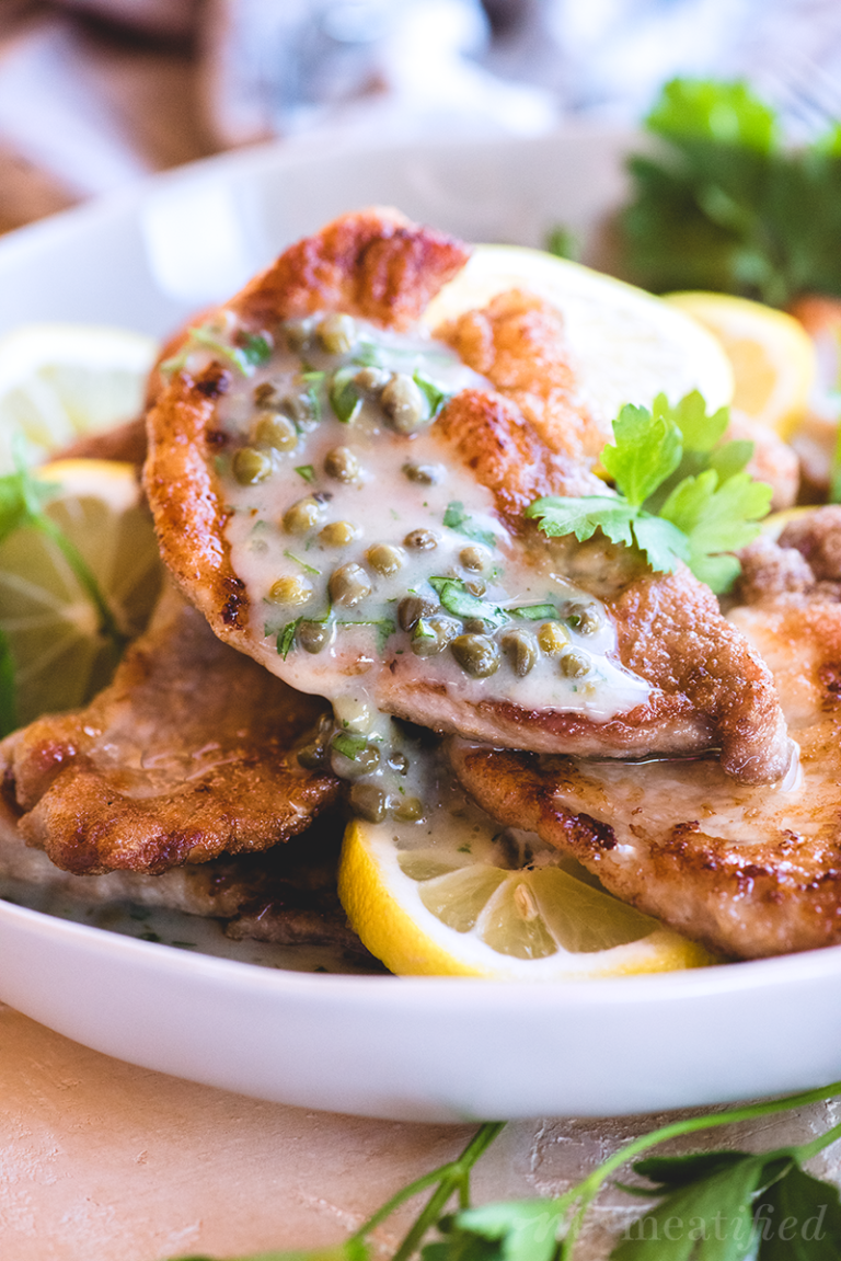 Pork Piccata with Lemon Caper Sauce - meatified