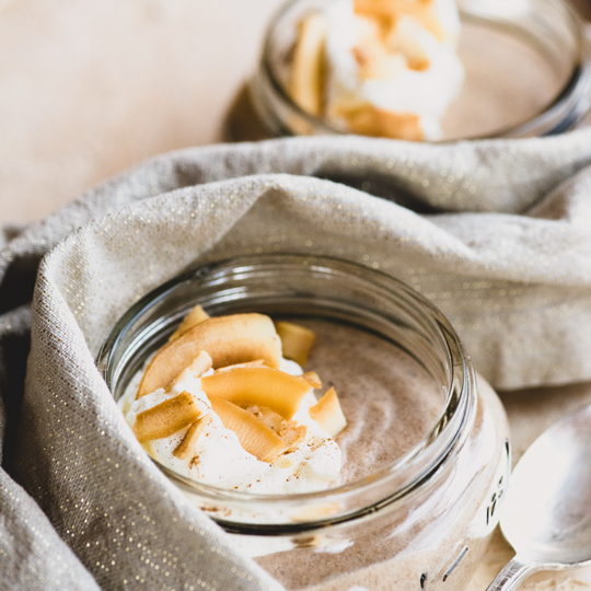 Blending very ripe plantains with coconut cream gives a whipped texture to this plantain pudding from https://meatified.com which is almost effortlessly delicious.