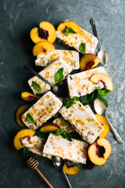This naturally sweetened peach ice cream from https://meatified.com is the perfect way to celebrate summer. Ripe peaches meet creamy, honey & spice kissed dairy & egg free ice cream.