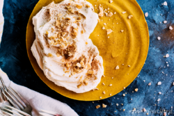 Bring on the Fall desserts! This pumpkin cheesecake from https://meatified.com has a hint of maple & spice, but is totally dairy, grain & gluten free. Bonus: you don't have to bake.