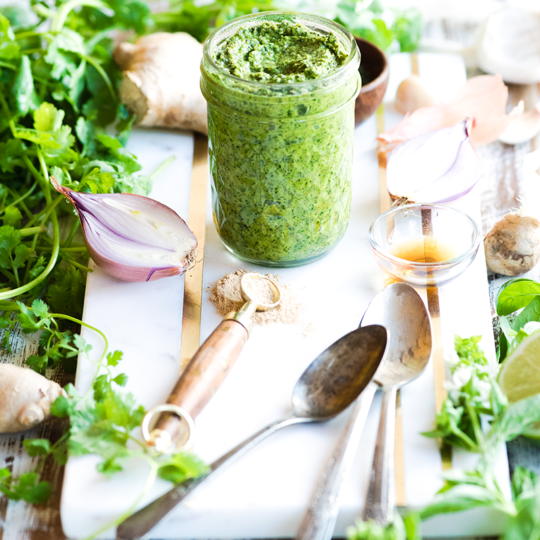 Want a light, fragrant and nightshade free take on Thai green curry paste? This recipe from https://meatified.com is it! Use it just like storebought, as the base of your favorite curries.