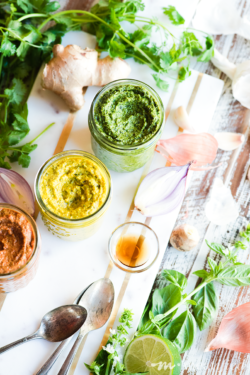 Want a light, fragrant and nightshade free take on Thai green curry paste? This recipe from https://meatified.com is it! Use it just like storebought, as the base of your favorite curries.