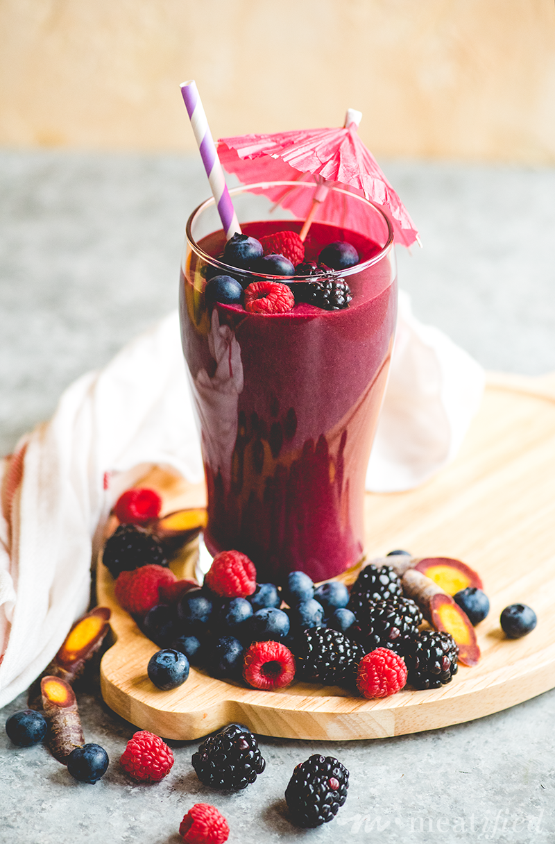 You'll never guess that this is a broth smoothie, since it's packed with mixed berries, a hidden vegetable and a refreshing hint of lemon & mint from https://meatified.com.