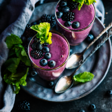 Blackberry Blueberry Seed Cycling Smoothie