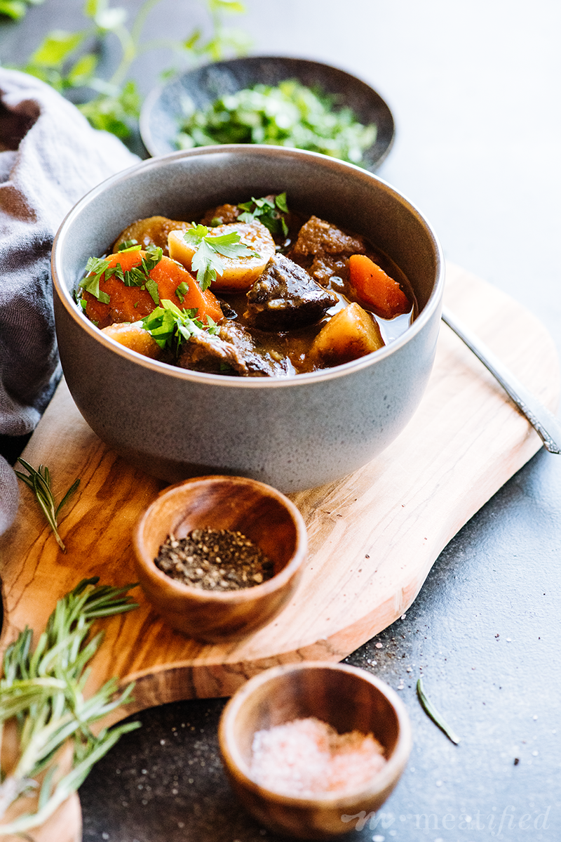 If you love a cozy, craveable one pot meal but don't want to babysit it on the stove top, this classic weekend beef stew is the recipe for you!`